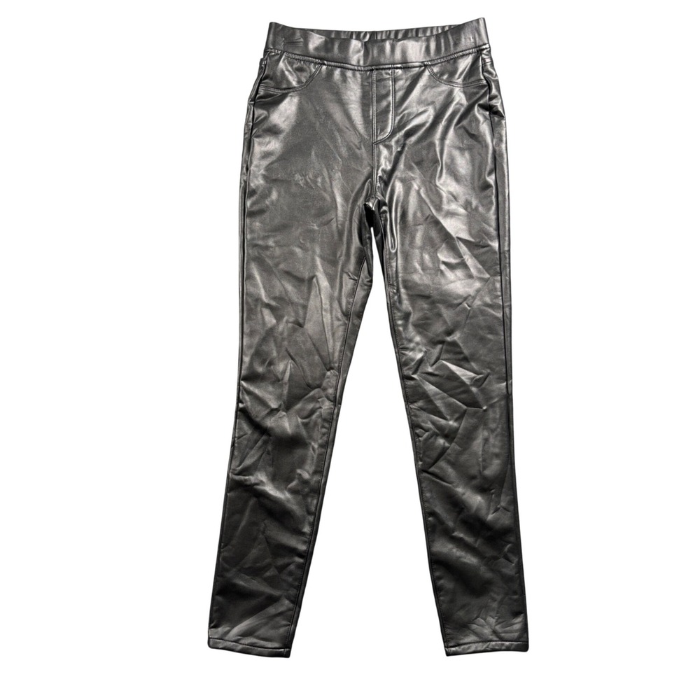 Philosophy‎ Faux Leather Pants Women's Small Black Pull On High Rise Skinny